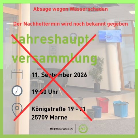 Absage Jahreshauptversammlung